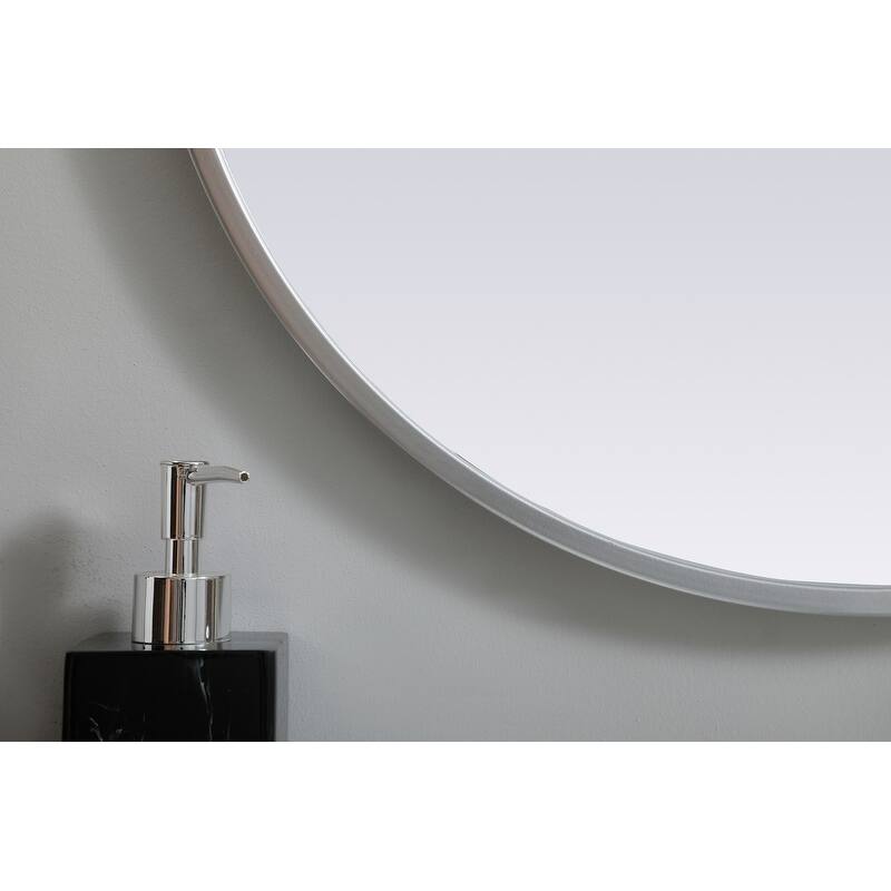 Indigo Home Metal Frame Oval Mirror 20x30 Inch