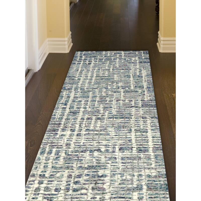 Liora Manne Farmhouse Abstract Grid Indoor Area Rug