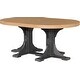 preview thumbnail 26 of 82, Poly Lumber Round Dining Table Set with Island Chairs Dining Height - Cedar & Black