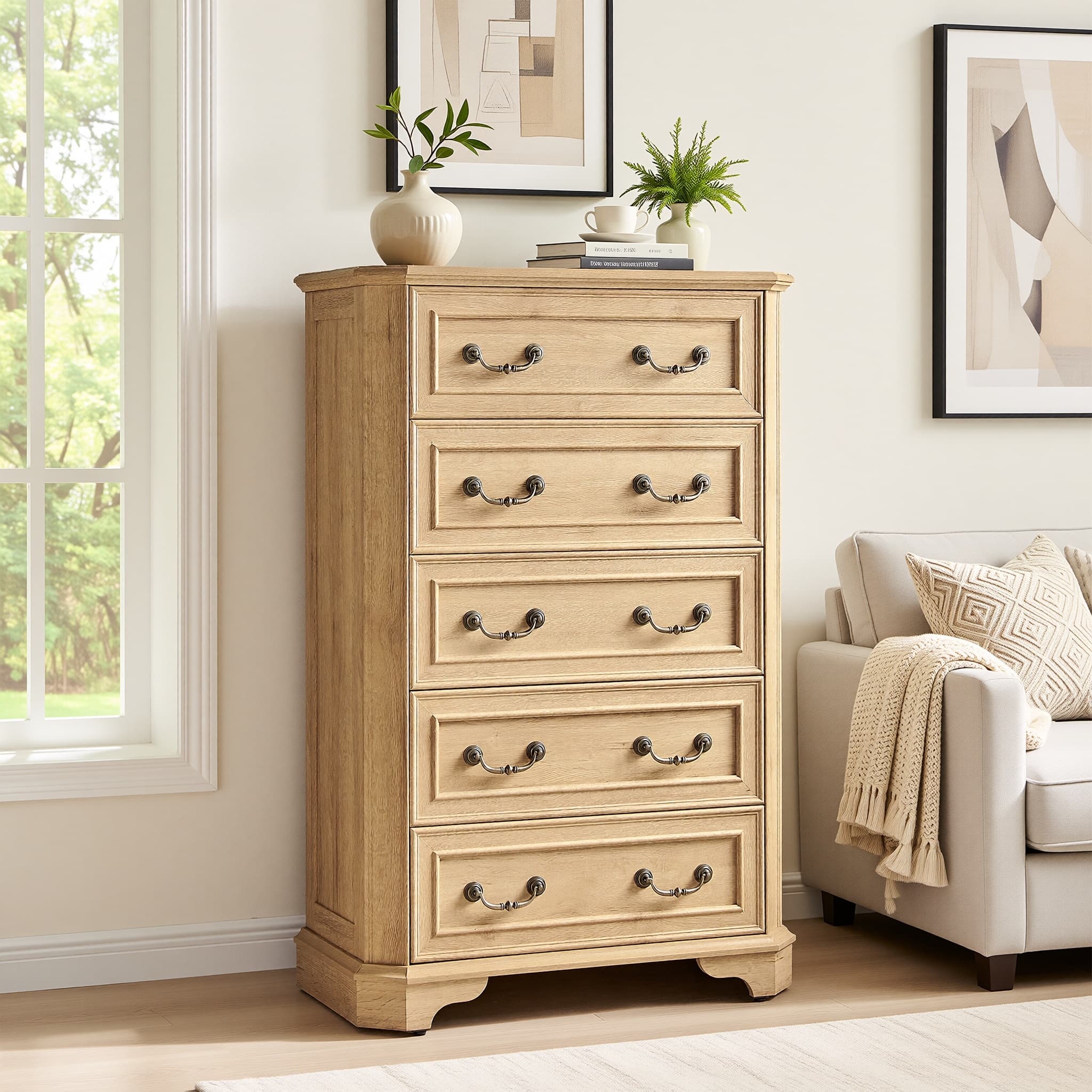 vintage 5 drawer dresser Mid Century Five by Stanley  Home and Closet Vintage living rooms Furniture - Dressers & Vanities