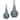 Uttermost 17842 Almera 7-1/2" Wide Ceramic and Crystal Bottles - Set