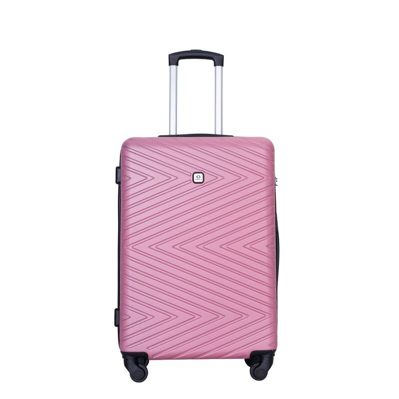 luggage 4-piece ABS lightweight suitcase with rotating wheels, 24 inch and 28 inch with TSA lock, (16/20/24/28)