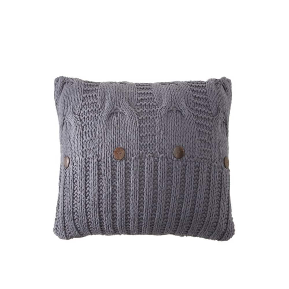 Chima Cable Knit Cotton Throw Pillow