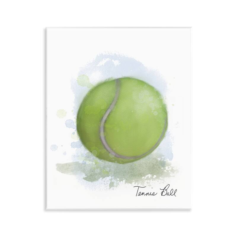 Stupell Soft Pastel Tennis Ball Wall Plaque Art Design By Matthew Piotrowicz - 11 x 14
