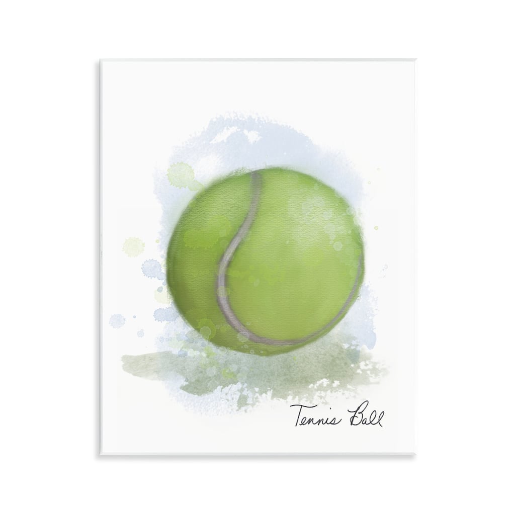 Stupell Soft Pastel Tennis Ball Wall Plaque Art Design By Matthew Piotrowicz