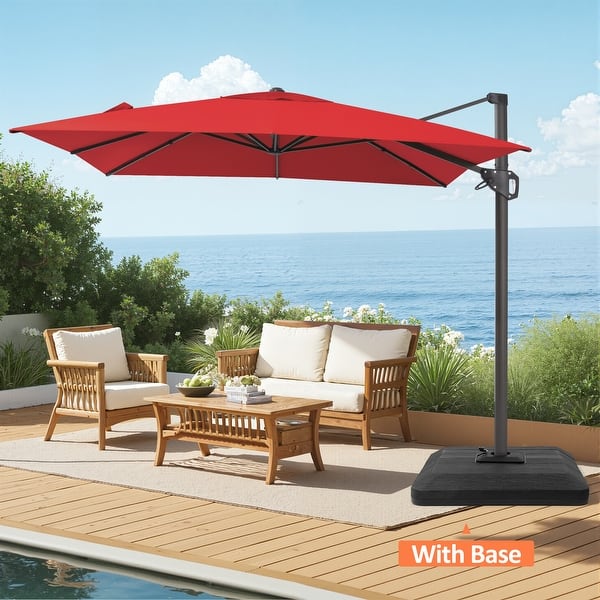 Pellebant 2-Piece Patio Cantilever Umbrella, 250/GSM Canopy Fabric - On  Sale - Bed Bath & Beyond - 42657292