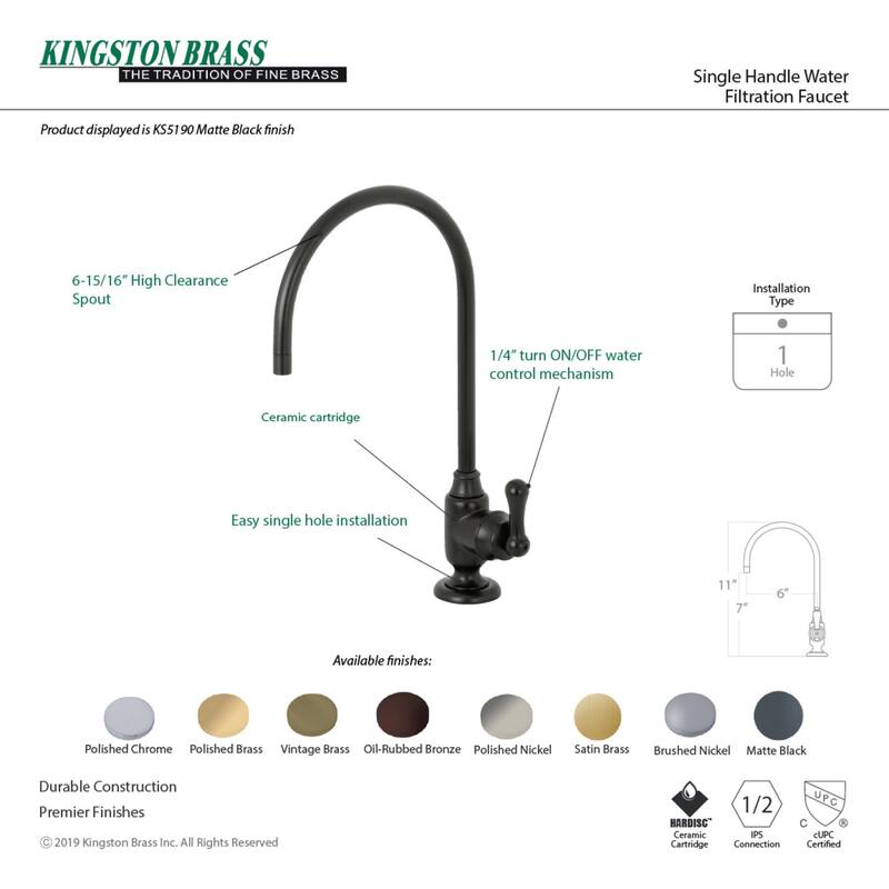 Royale Single-Handle Water Filtration Faucet