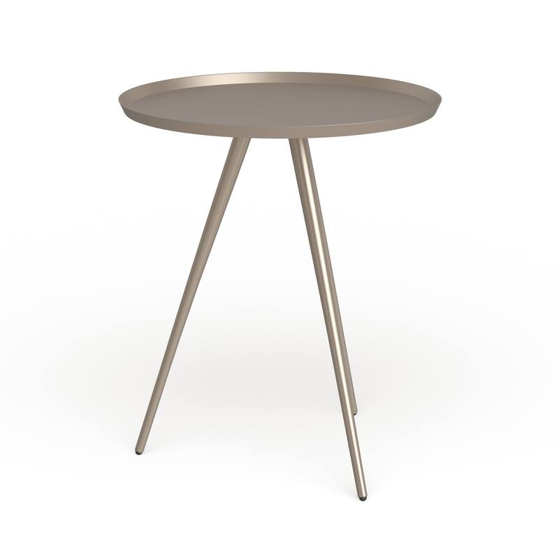 Silver Orchid Madsen Round Flared Side Table