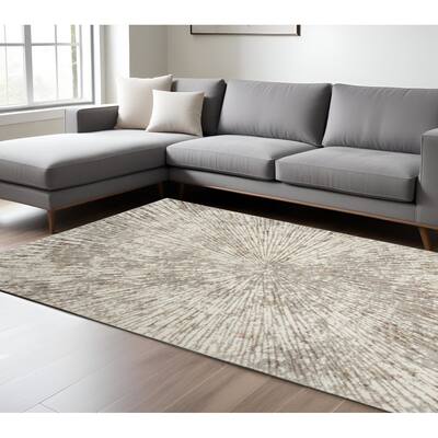HomeRoots Abstract Glam Rectangle Area Rug - 144.00 in. x 108.00 in. x 0.50 in.