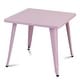 preview thumbnail 20 of 22, Costway Kids Steel 27'' Square Table Children Play Learn Activity Pink