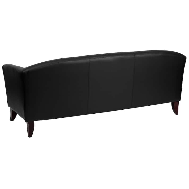 LeatherSoft Sofa with Wood Feet - 72.75"W x 29"D x 29"H