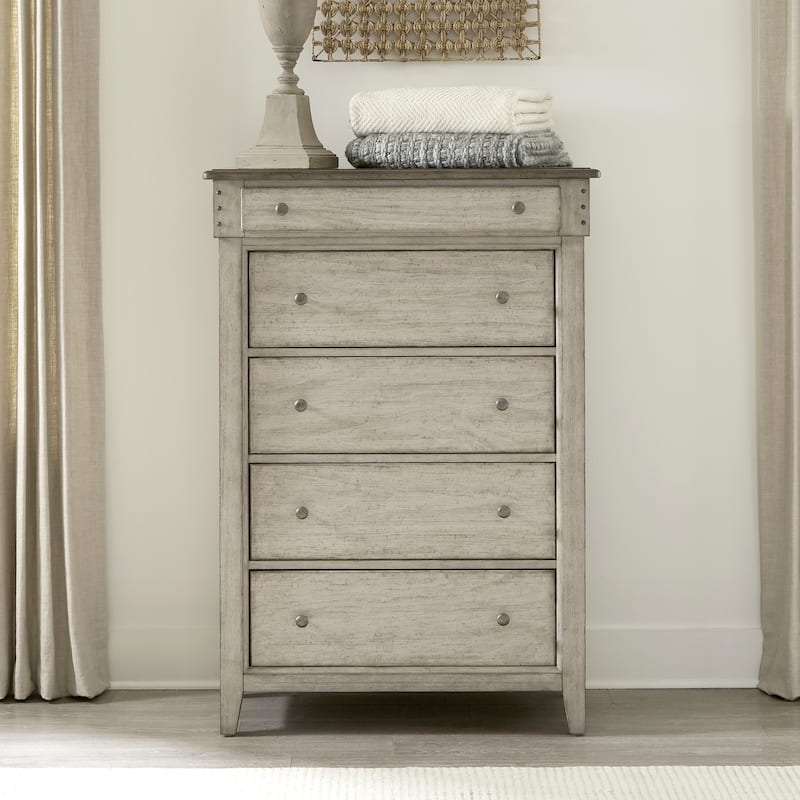 Liberty Furniture Ivy Hollow Storage Bed, Dresser & Mirror, Chest, Night Stand - King, Queen