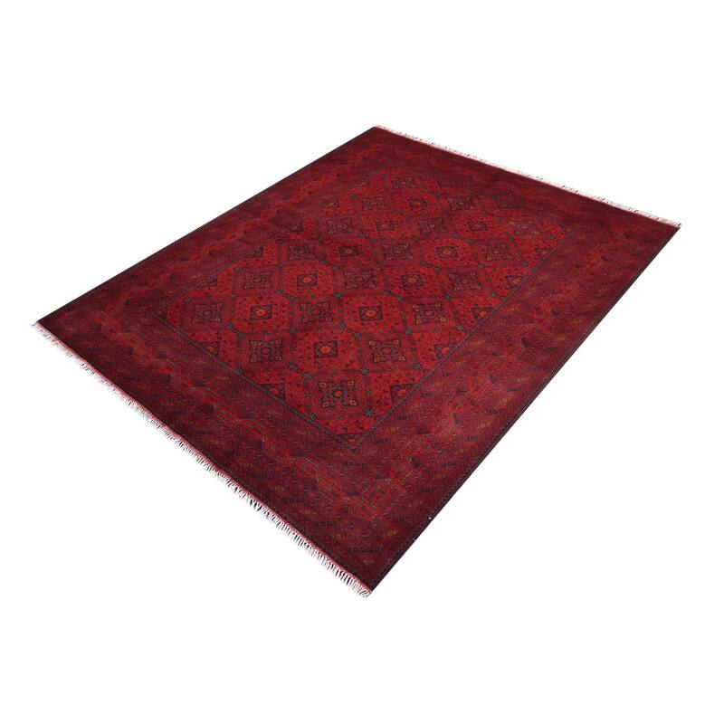 Antique Biljik Khal Mohammadi Sana Wool Rug - 6'7'' x 9'8''