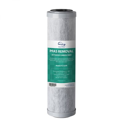iSpring FC15-PF SGS Tested Replacement Activated Carbon Fiber Water Filter Cartridge for US31-PF and CW31-PF, Removes PFAS