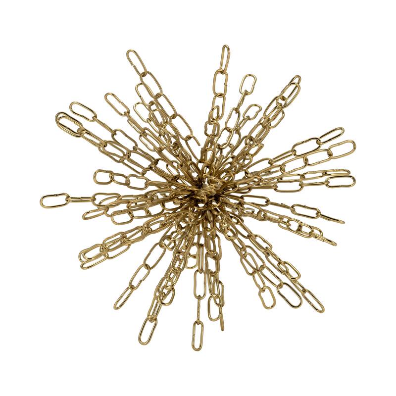 Sagebrook Home Metallic Chain Orb Decor Accent