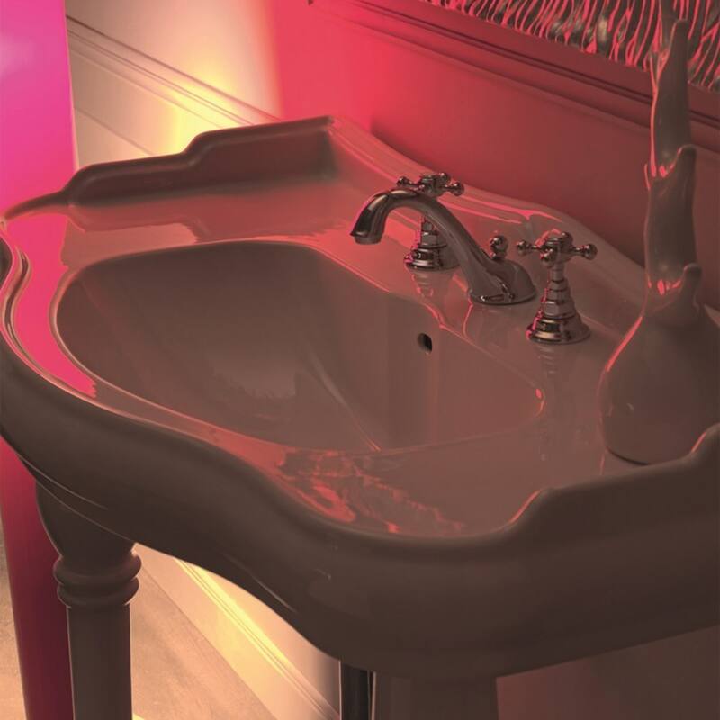 WS Bath Collections 39-1/2" Ceramic Wall Mounted Bathroom Console with