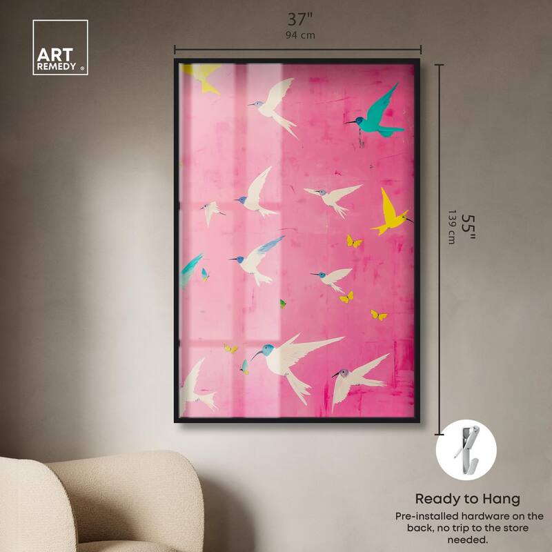 Soaring Sorbet Shadowbox by Art Remedy