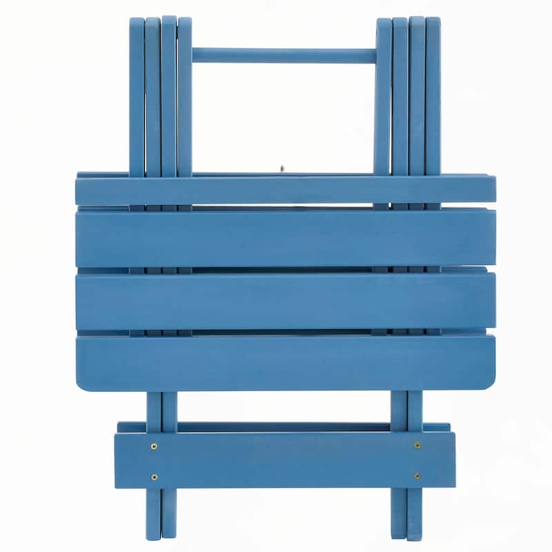 Patio Outdoor Folding Square Table,blue