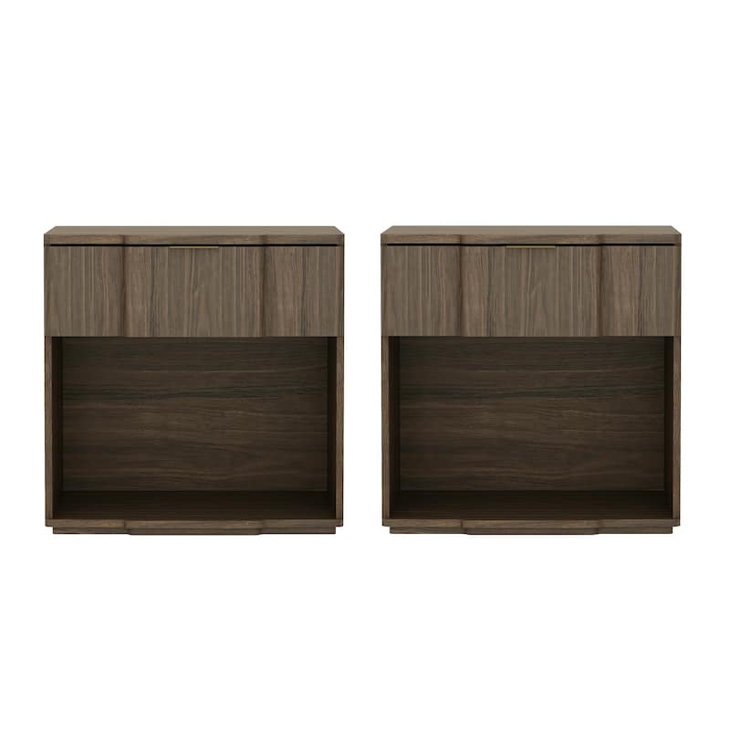 Manhattan Comfort Clive 22 Inch 1 Drawer Nightstand