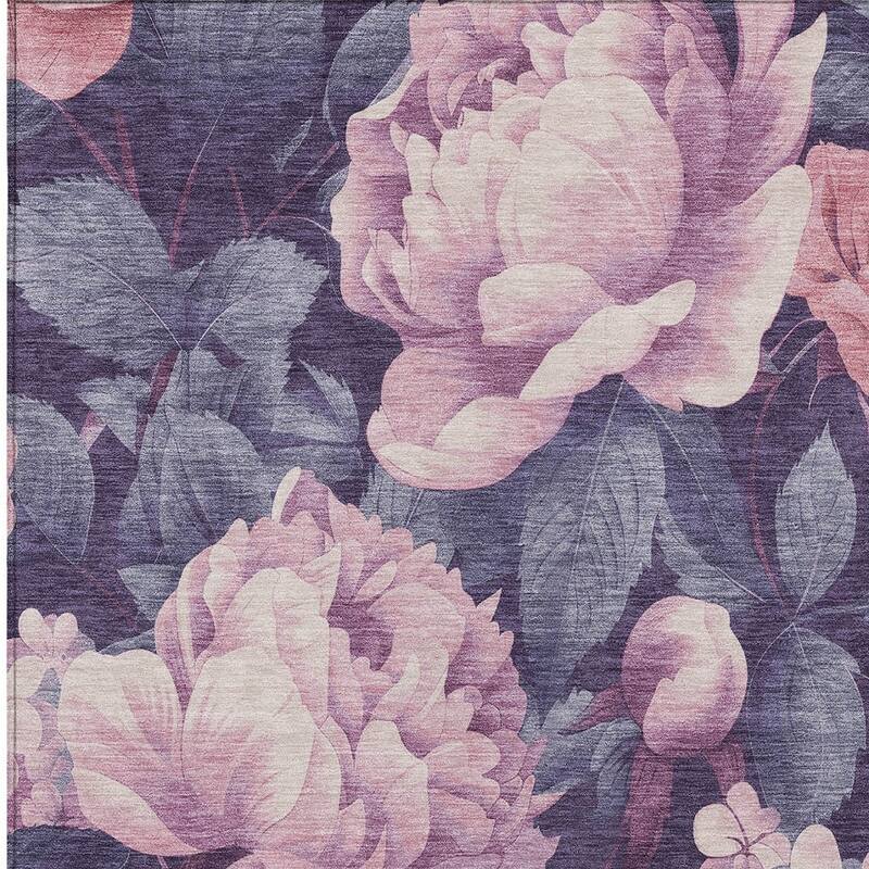 HomeRoots Floral Transitional Rectangle Outdoor Rug