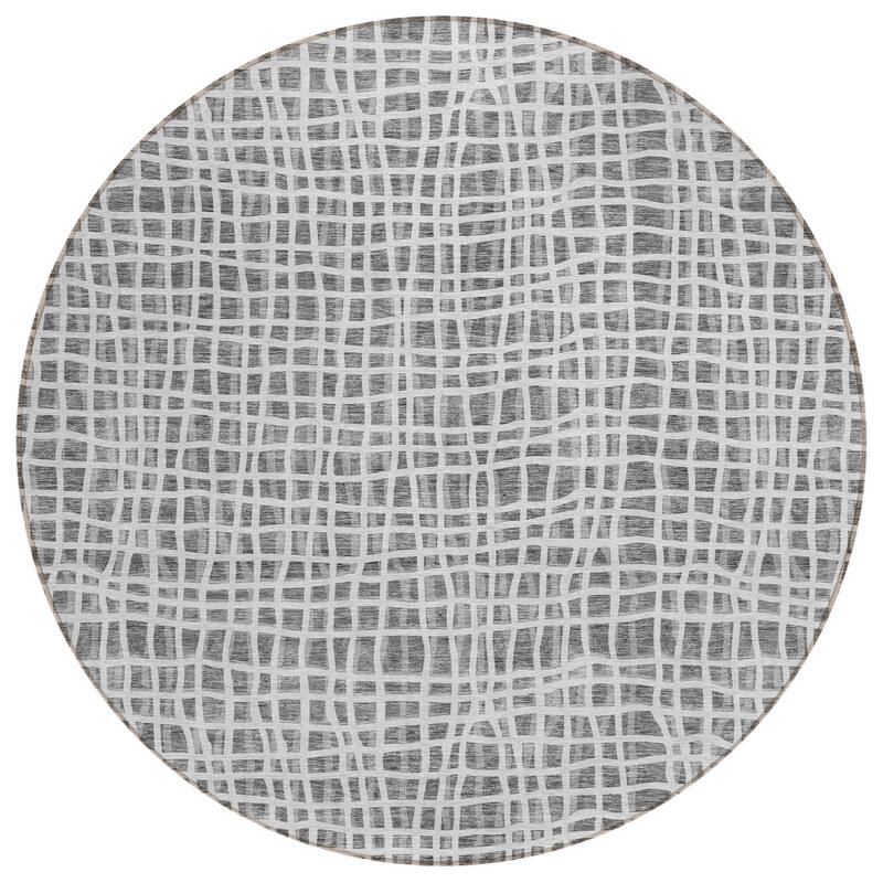Machine Washable Indoor/ Outdoor Chantille Modern Abstract Rug