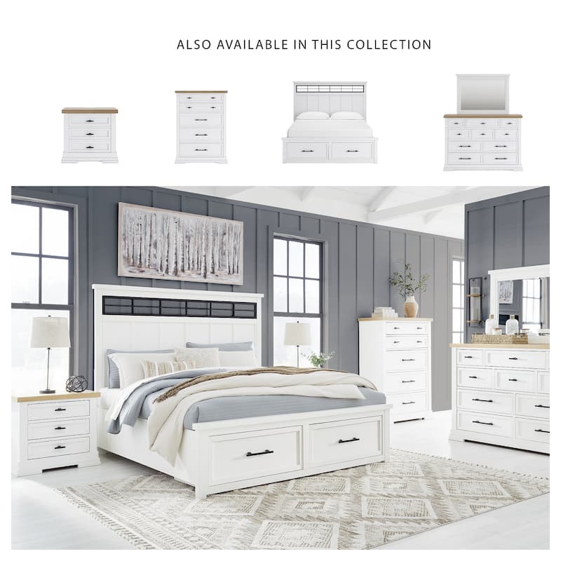 Signature Design by Ashley Ashbryn White/Natural Nightstand