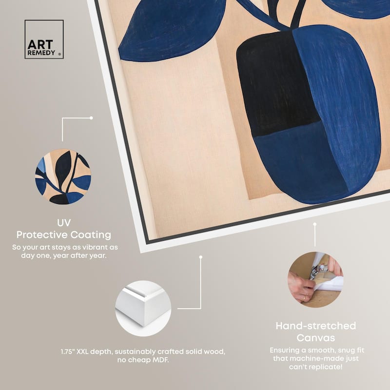 Blue Matisse Jar II Canvas by Art Remedy