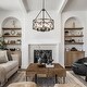 preview thumbnail 4 of 34, 4-Light Circle Hanging Candlestick Linear Foyer Chandelier Lighting Fixture for Dining Room Kitchen Island