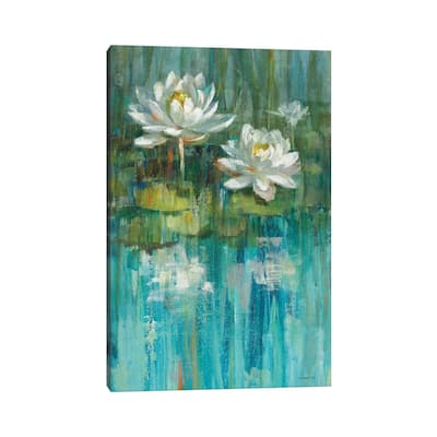 iCanvas "Water Lily Pond Panel II" by Danhui Nai Canvas Print
