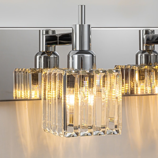 Chrome and brass vanity light 2025