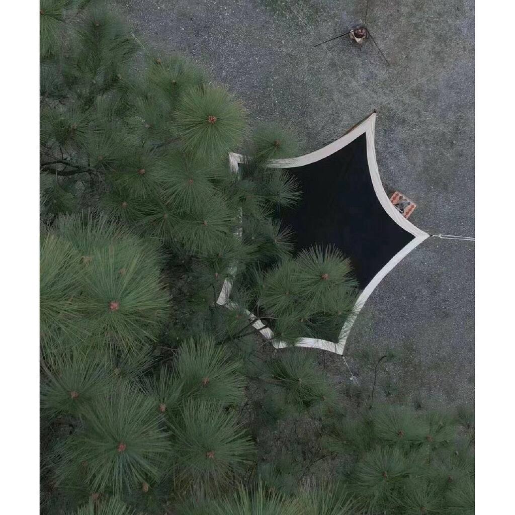 Heavy Duty Waterproof Yak Wool Tarp 16.4x12 ft, Hexagonal Outdoor Cover with Reinforced Edges, PU 5000mm Waterproof