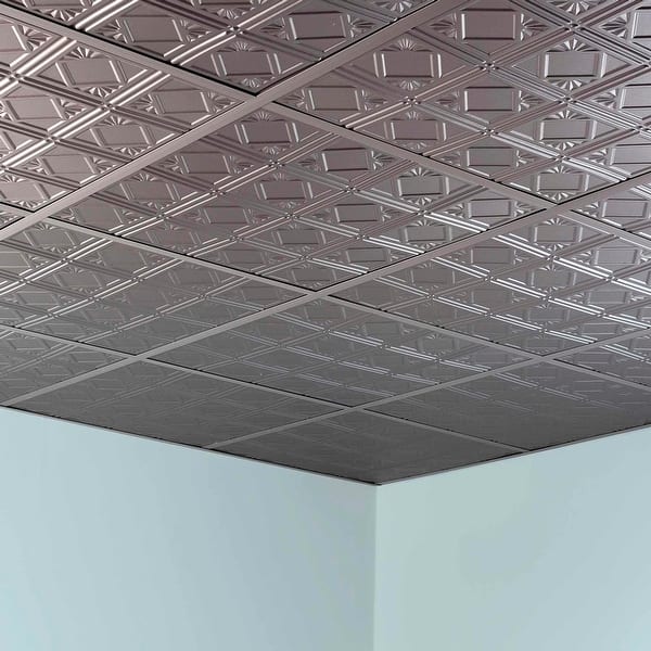 Shop Acp L55 Fasade 24 X 24 Vinyl Lay In Ceiling Tile Sold By