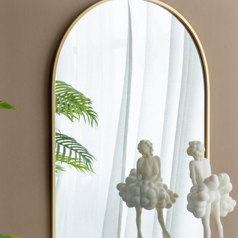 24" x 36" Arched Mirror with Metal Frame