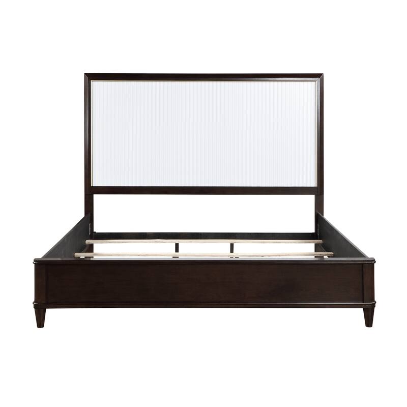 Eden White Cherry Panel Bed