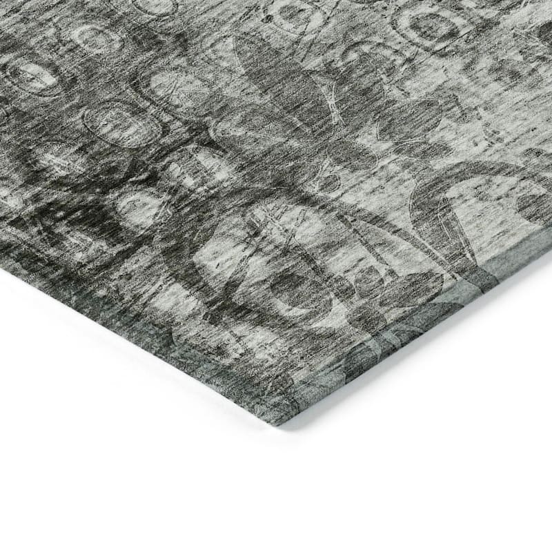 Machine Washable Indoor/ Outdoor Chantille Abstract Modern Rug