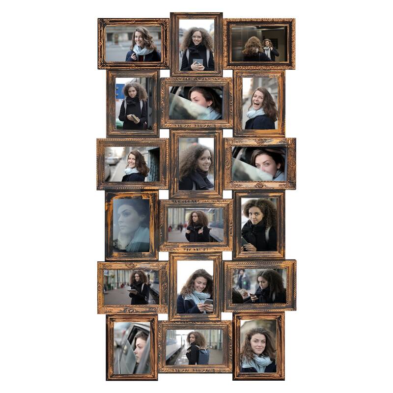 HELLO LAURA 18 Opening 4x6 Large Collage Picture Frame for Wall Decor