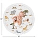 preview thumbnail 4 of 2, Sweet Jojo Designs Jungle Animals Baby Tummy Time Playmat Hunter Green Grey Black and White Safari Elephant Giraffe Lion Monkey