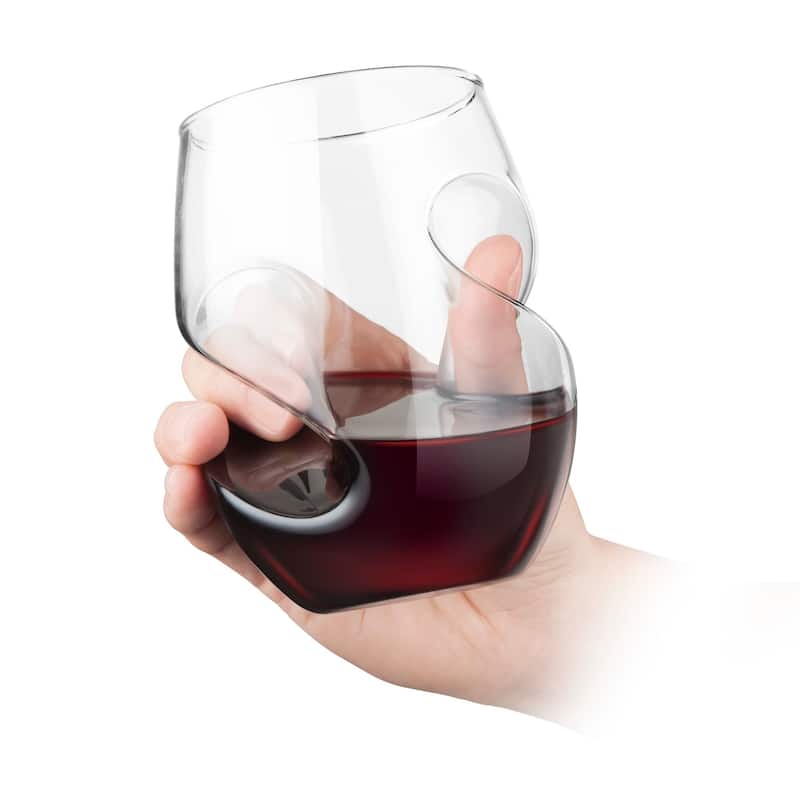 Final Touch Set of 4 Conundrum Red Wine Glasses - 16 oz
