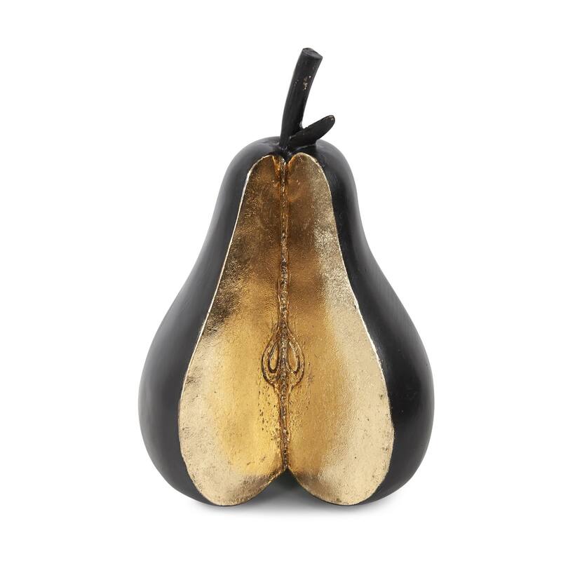 Gilded Pear - 16.5H x 6.3/4W x 9.1/4D