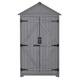 5.8ft x 3ft Outdoor Wood Lean-to Storage Shed Tool Organizer with Waterproof Asphalt Roof