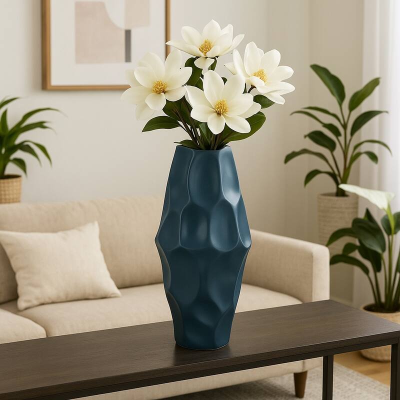 Ceramic Modern Arleta Decorative Vase - Teal