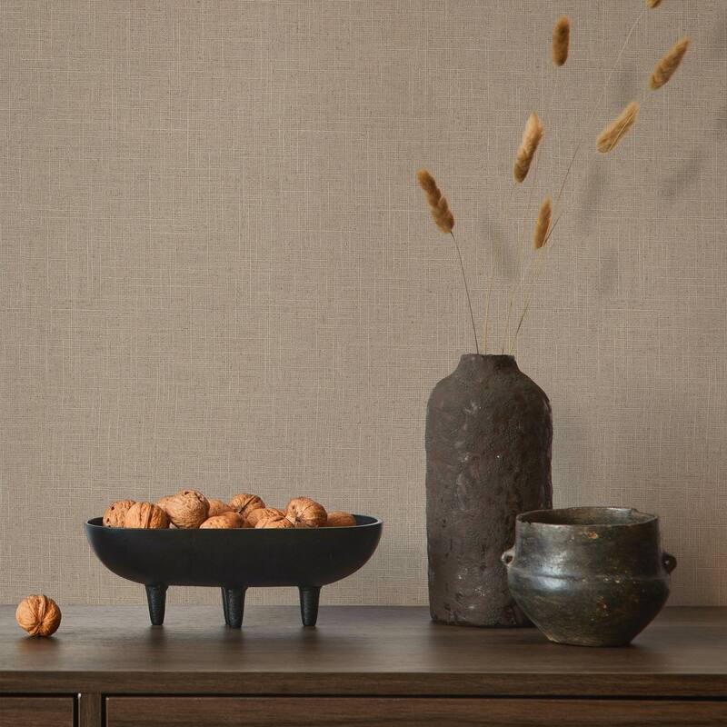 Galerie Wallcoverings Woods and Wicker Collection Simple Plain Texture Matte Finish Vinyl on Non-woven Wallpaper Roll