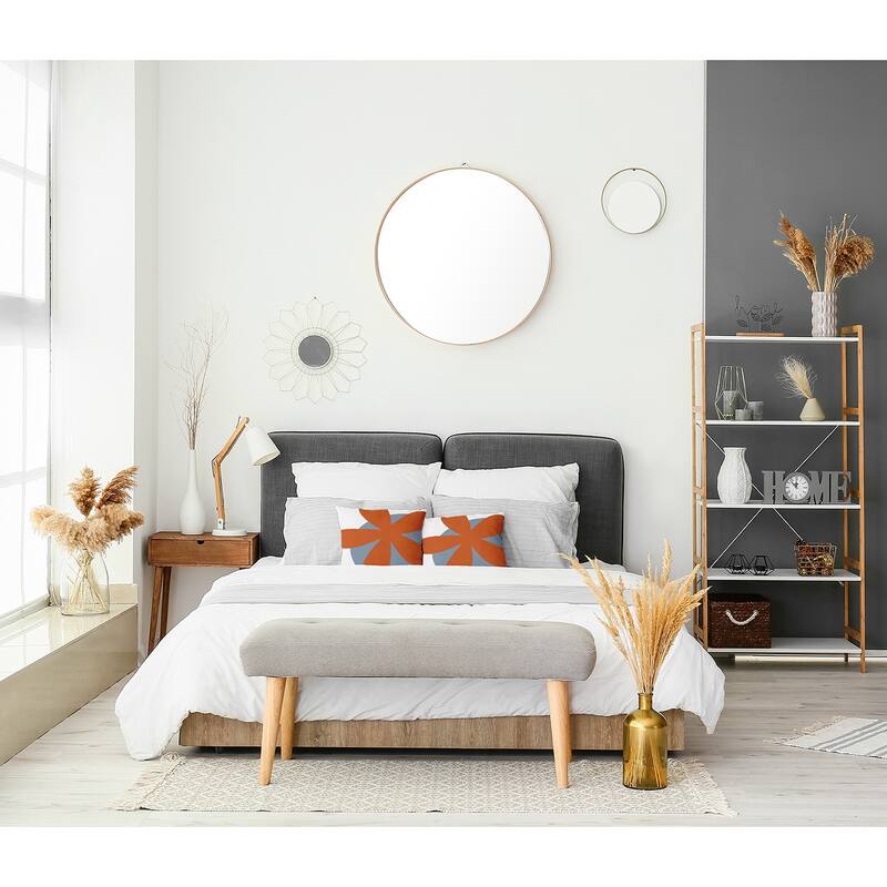 Bold Flower Polyester Indoor Pillow