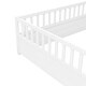 preview thumbnail 31 of 29, Full Size Floor Bed Frame with Tall Guardrails and Access Opening Play