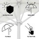 preview thumbnail 121 of 132, 9ft Half Market Umbrella, Scalloped, Crank, Tilt, UV, by JONATHAN Y
