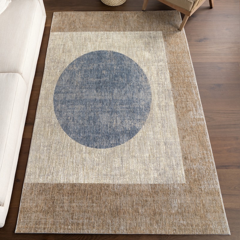 Nuloom Sophia Contemporary Geometric Area Rug - 7' 10" x 10' - Beige - Rectangle