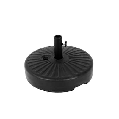 Heavy-Duty Patio Umbrella Stand - 83lb Sand/19L Water Capacity, Universal Fit for Market Umbrellas - N/A