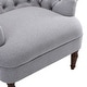 preview thumbnail 11 of 28, Corvus Sidmouth Tufted Fabric Oversized Club Chair