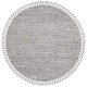 preview thumbnail 37 of 44, SAFAVIEH Natura Irinka Wool Fringe Rug 6' Round - Black/Ivory - Round