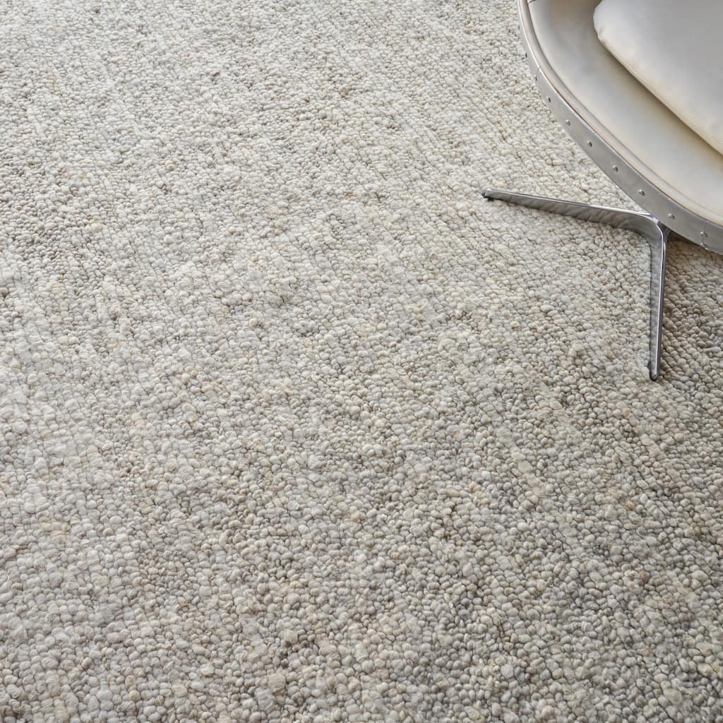 EXQUISITE RUGS Borelli Hand-loomed New Zealand Wool Beige Area Rug.